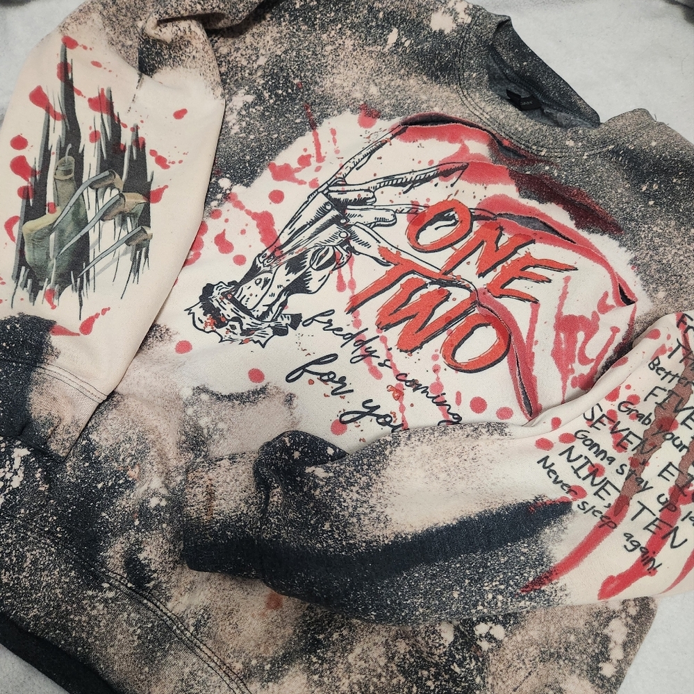 Freddy SLASHED up sweatshirt!!!